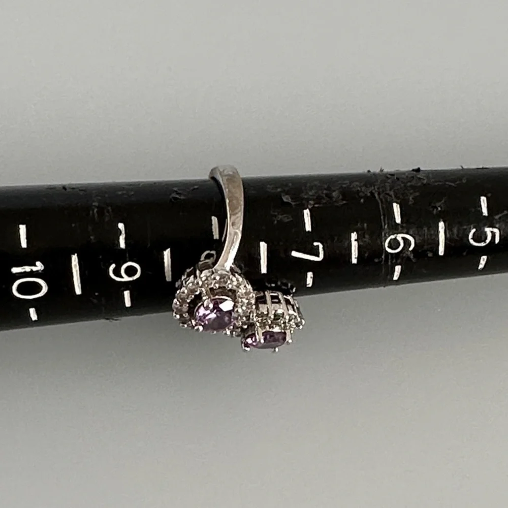 Elegant 925 sterling Silver Amethyst stone   Ring